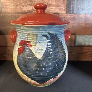 LE ROOSTER by Certified Int Susan Winget MED Canister & Lid